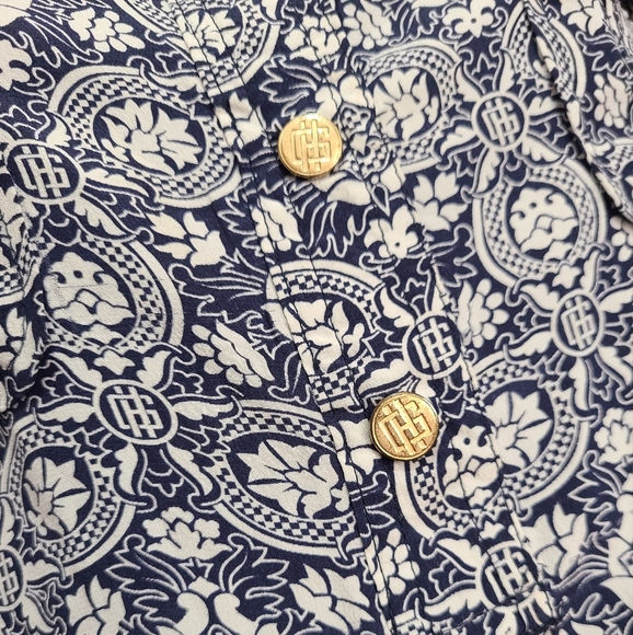 Vtg Gold Hawk Silk Dress Size XS - Picture 3 of 7